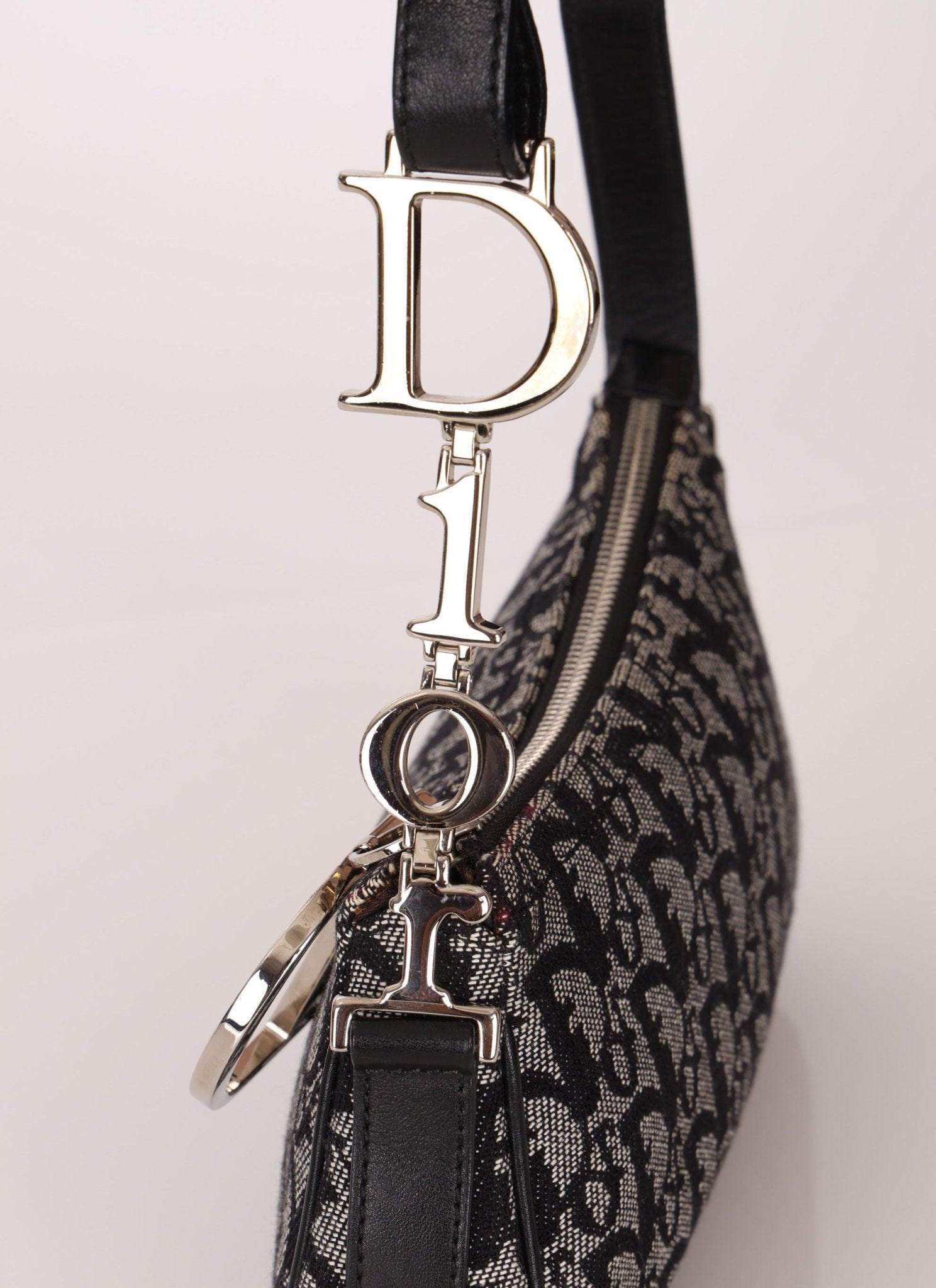 Dior Black Trotter Charm Pochette - FashioNica
