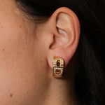 Dior CD Crystal Clip - On Earrings - FashioNica