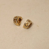 Dior CD Crystal Clip - On Earrings - FashioNica