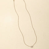 Dior CD Rhinestone Logo Pendant Necklace - FashioNica