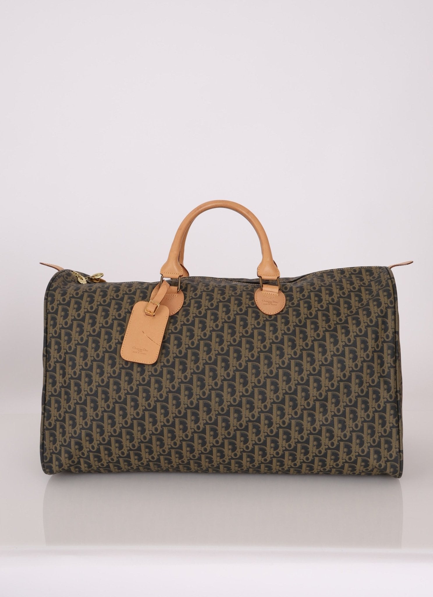 Dior Coated Canvas Trotter Weekender Duffel Bag - FashioNica