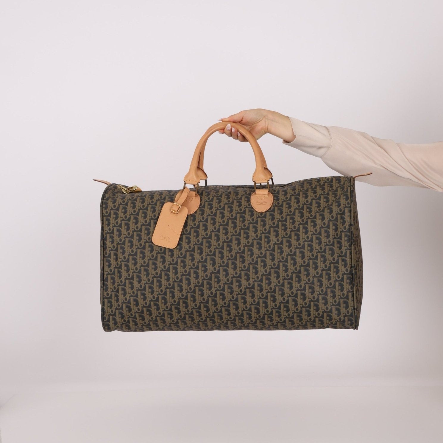 Dior Coated Canvas Trotter Weekender Duffel Bag - FashioNica