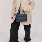 Dior Denim Oblique Mini Book Tote - FashioNica