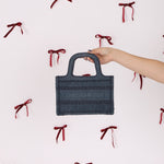 Dior Denim Oblique Mini Book Tote - FashioNica