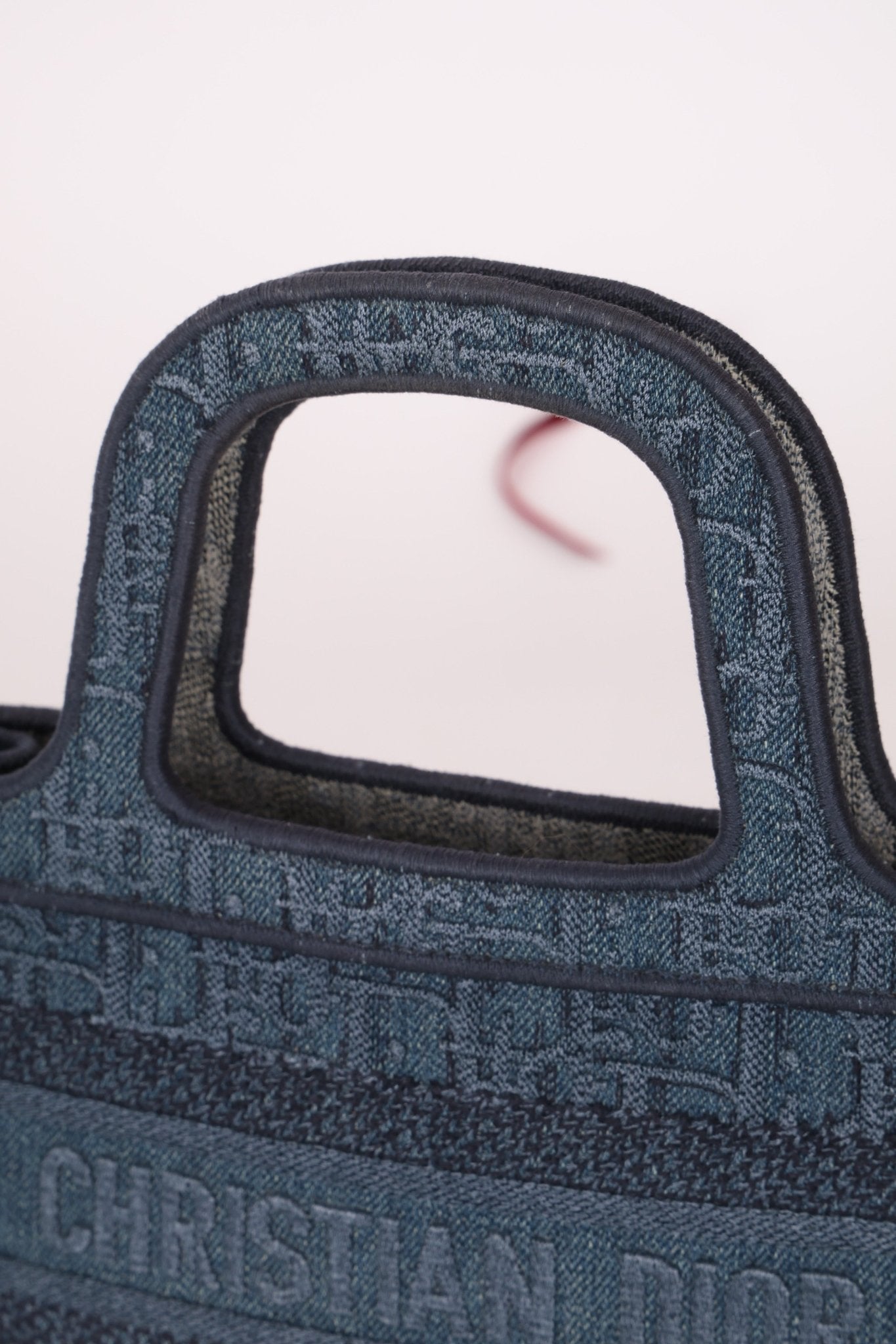 Dior Denim Oblique Mini Book Tote - FashioNica