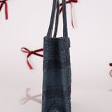 Dior Denim Oblique Mini Book Tote - FashioNica