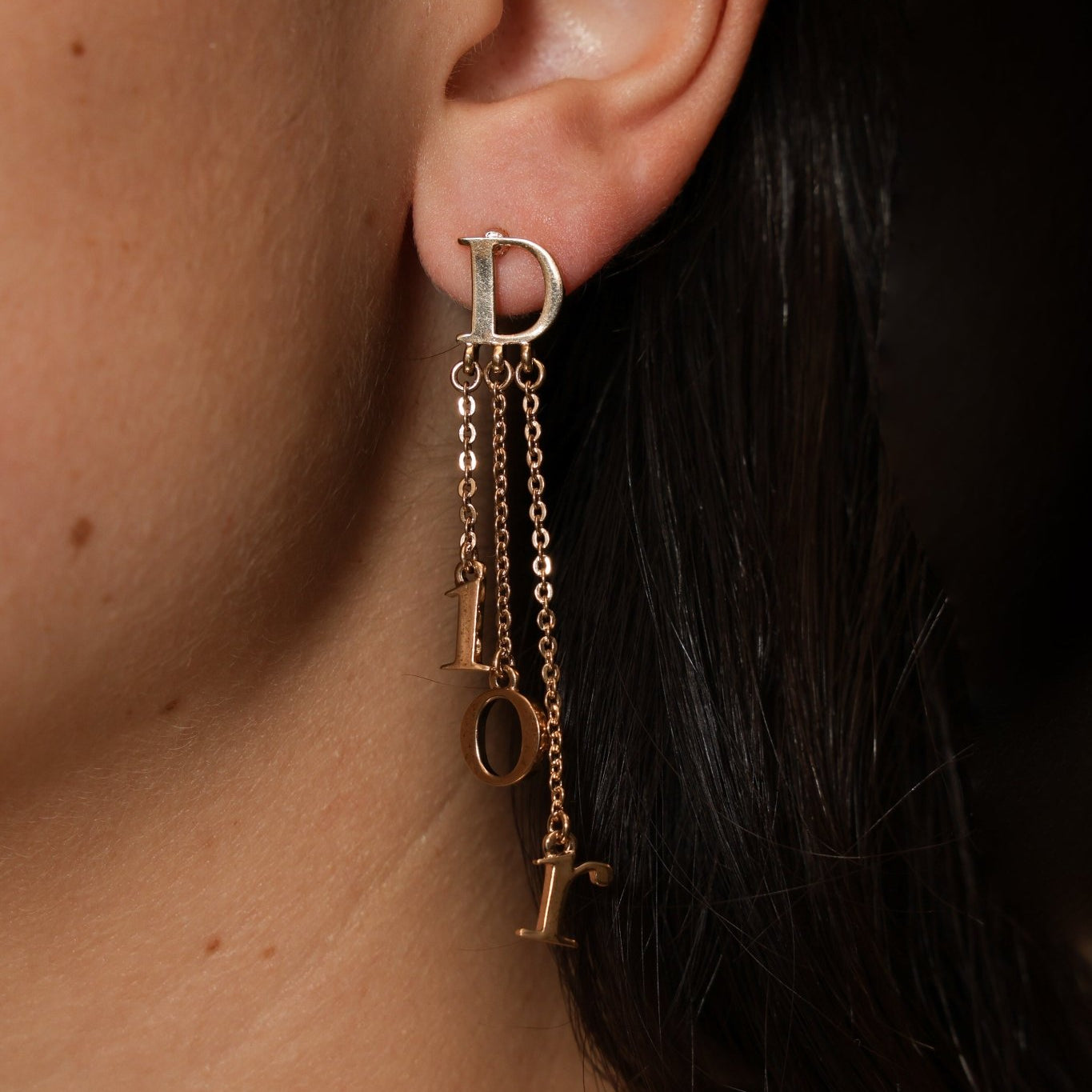 Dior Dio(r)evolution Cascading Letters Earrings - FashioNica