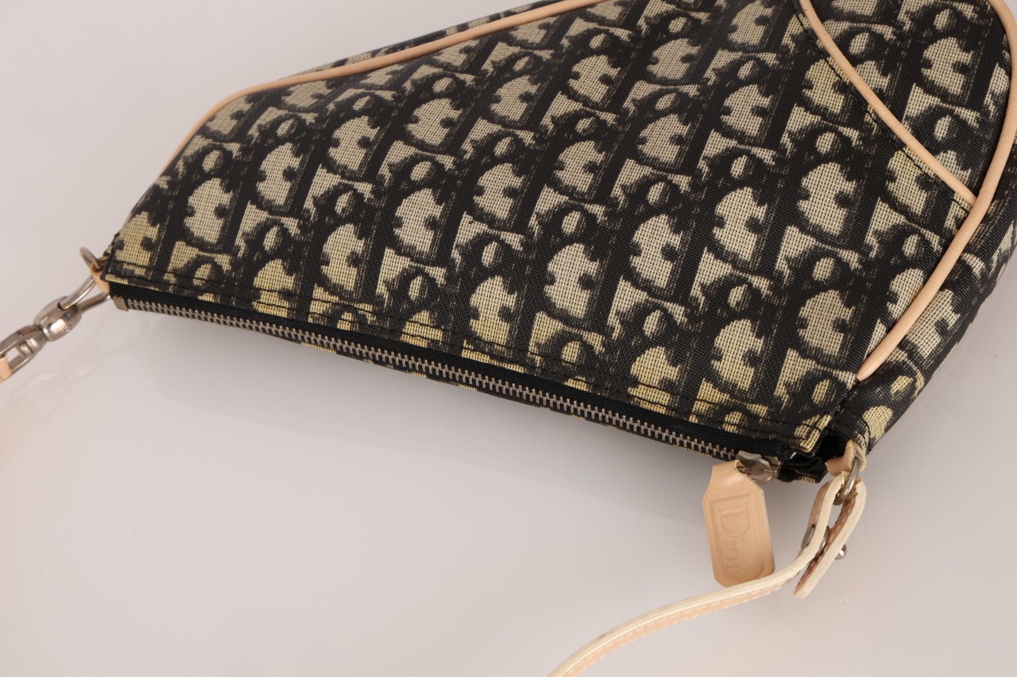 Dior Diorissimo Coated Canvas Mini Saddle Pochette - FashioNica