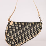 Dior Diorissimo Coated Canvas Mini Saddle Pochette - FashioNica