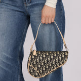 Dior Diorissimo Coated Canvas Mini Saddle Pochette - FashioNica