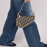Dior Diorissimo Coated Canvas Mini Saddle Pochette - FashioNica