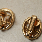 Dior Diorissimo Crystal Oval Clip - On Earrings - FashioNica