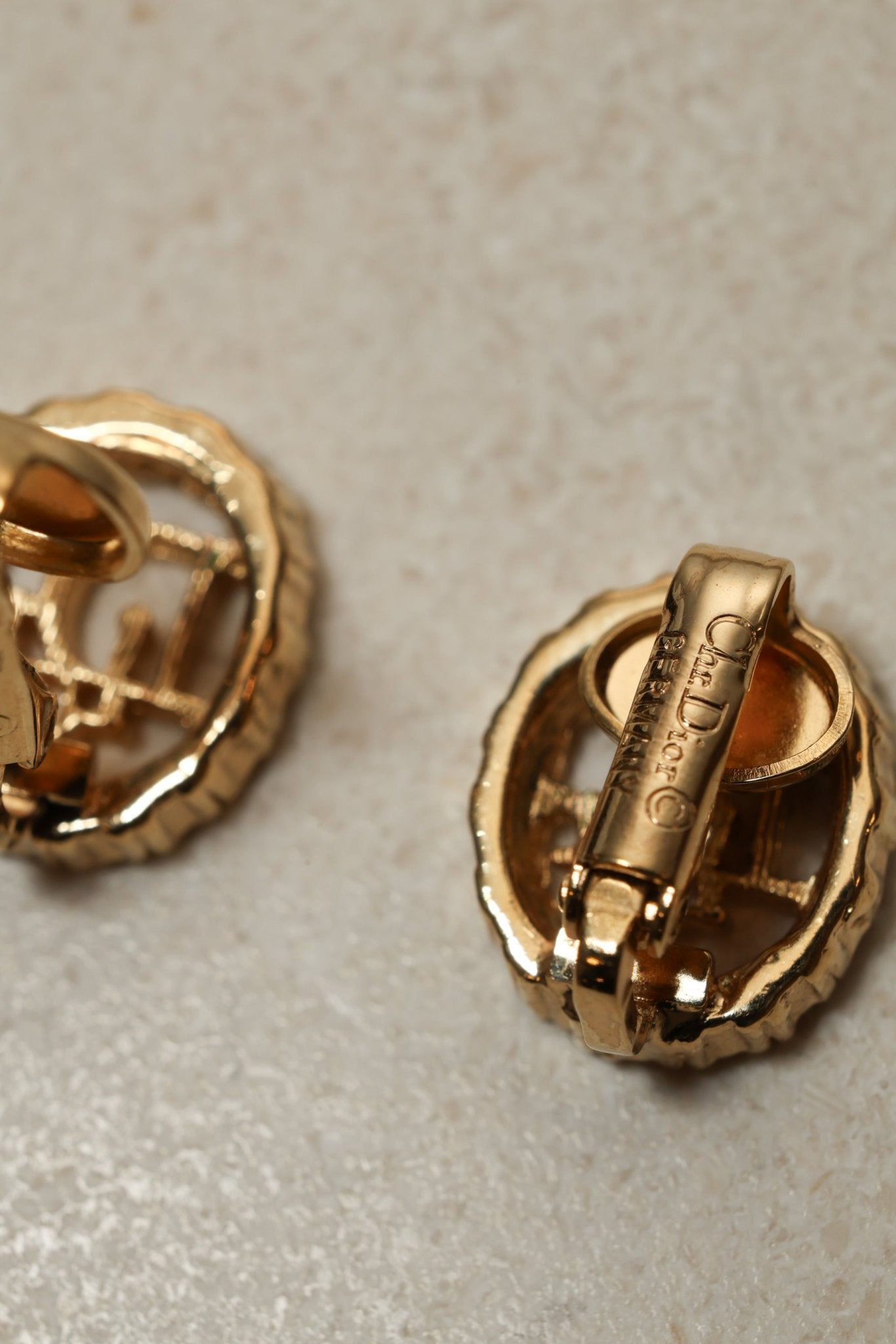Dior Diorissimo Crystal Oval Clip - On Earrings - FashioNica