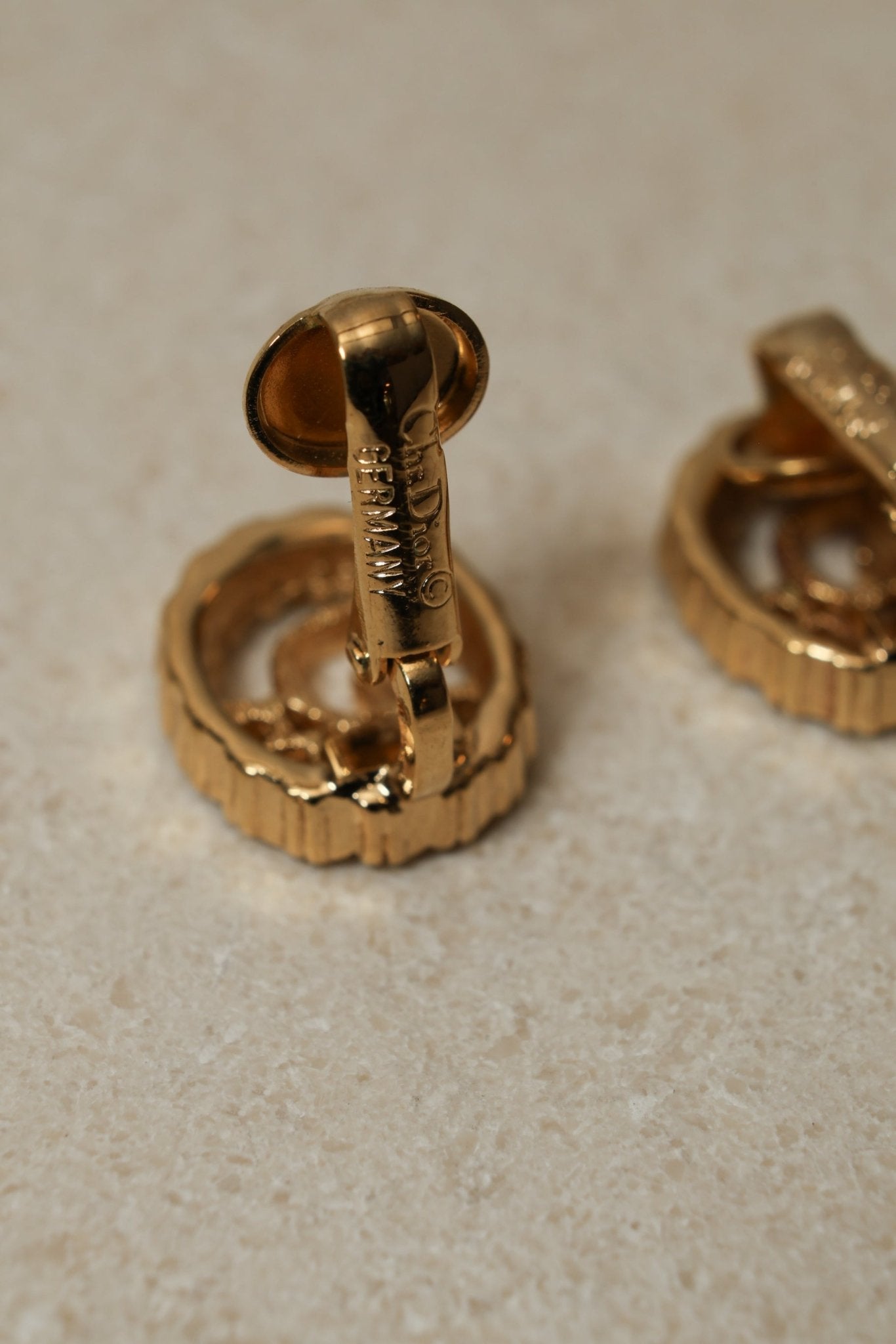 Dior Diorissimo Crystal Oval Clip - On Earrings - FashioNica