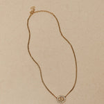 Dior Diorissimo Crystal Oval Pendant Necklace - FashioNica