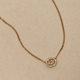 Dior Diorissimo Crystal Oval Pendant Necklace - FashioNica
