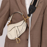 Dior Grained Calfskin Mini Saddle w/ Guitar Strap - FashioNica