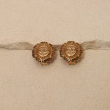 Dior Large Boucles d’Oreilles Rondes Logo Clip - On Earrings - FashioNica