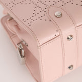 Dior Light Pink Perforated Cannage Leather East West Lady Dior Bag - FashioNica
