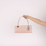 Dior Light Pink Perforated Cannage Leather East West Lady Dior Bag - FashioNica