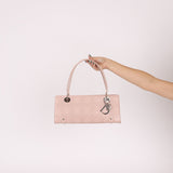 Dior Light Pink Perforated Cannage Leather East West Lady Dior Bag - FashioNica
