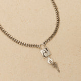 Dior Lock and Key Pendant Necklace - FashioNica