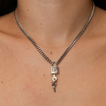 Dior Lock and Key Pendant Necklace - FashioNica
