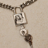 Dior Lock and Key Pendant Necklace - FashioNica