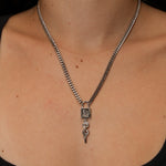 Dior Lock and Key Pendant Necklace - FashioNica