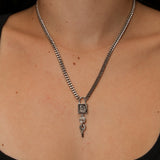 Dior Lock and Key Pendant Necklace - FashioNica