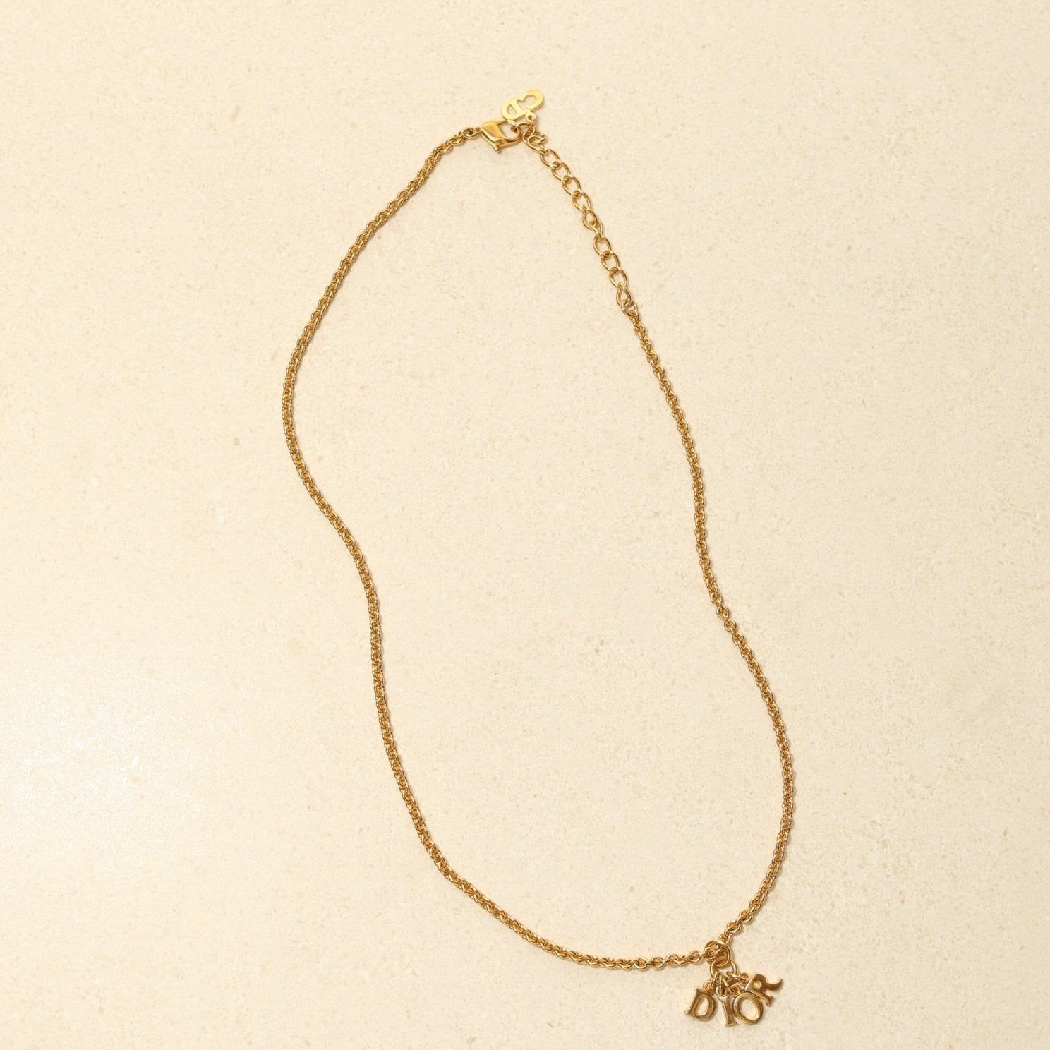 Dior Logo Charms Pendant Necklace - FashioNica