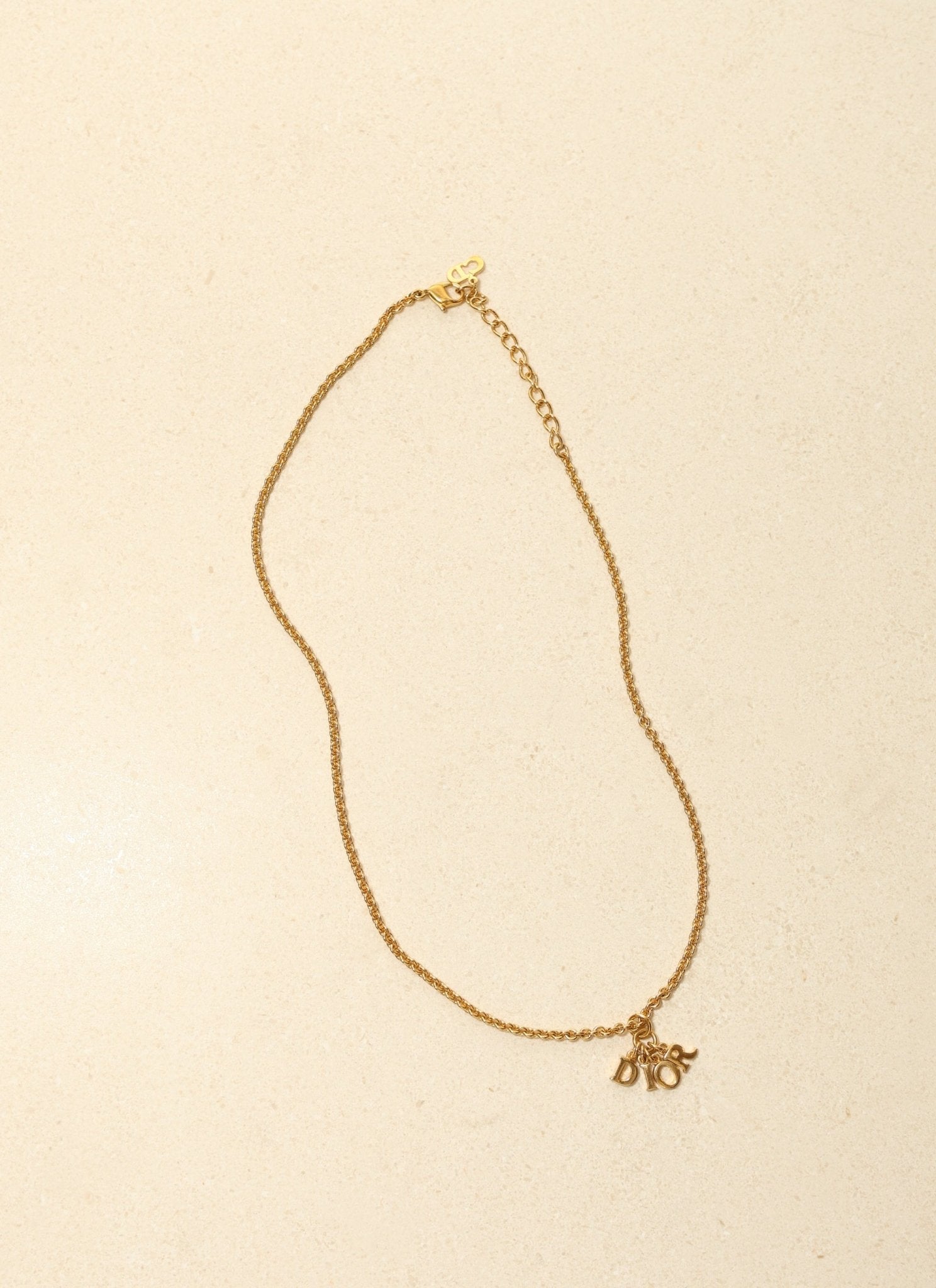 Dior Logo Charms Pendant Necklace - FashioNica