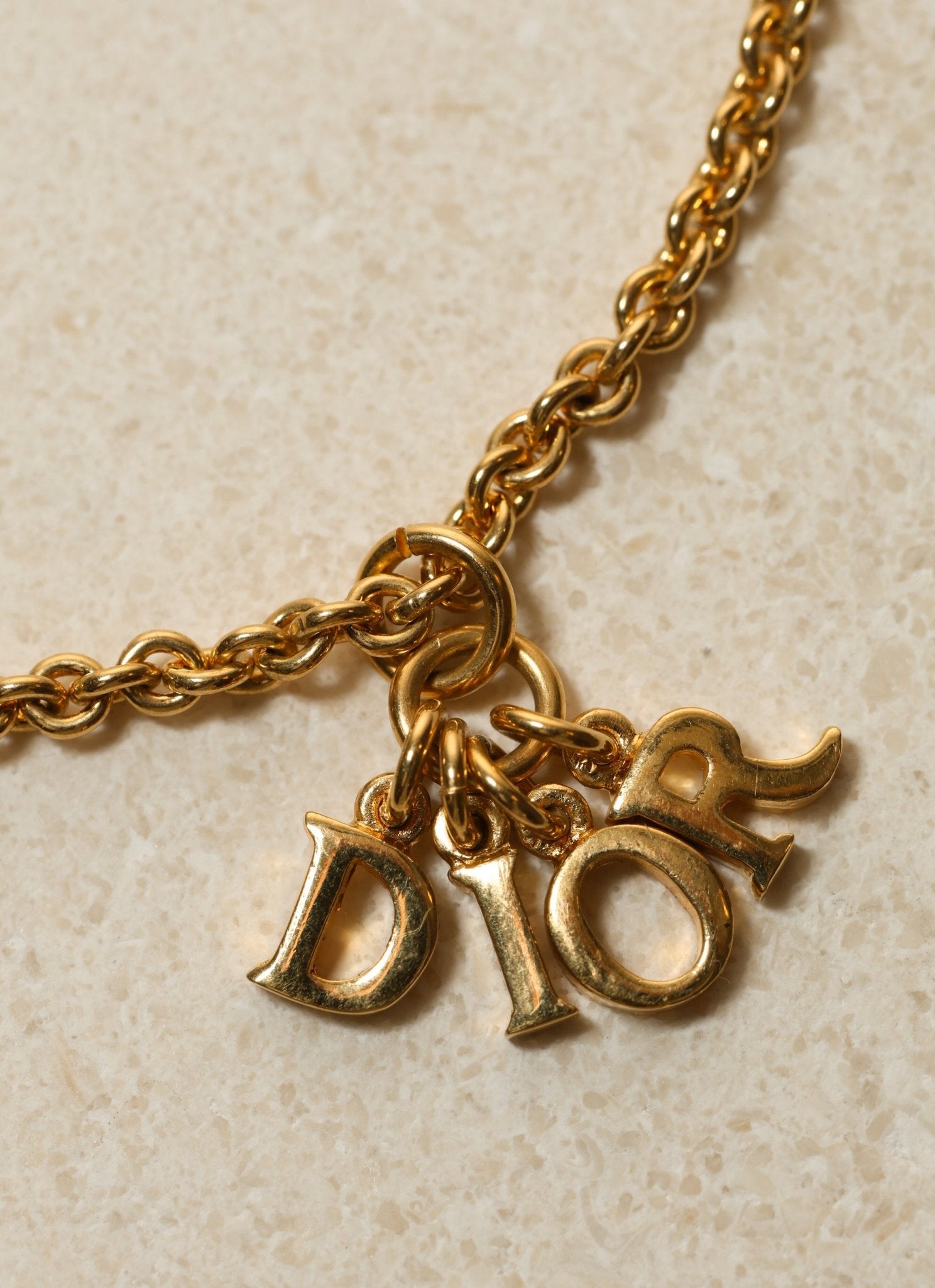 Dior Logo Charms Pendant Necklace - FashioNica