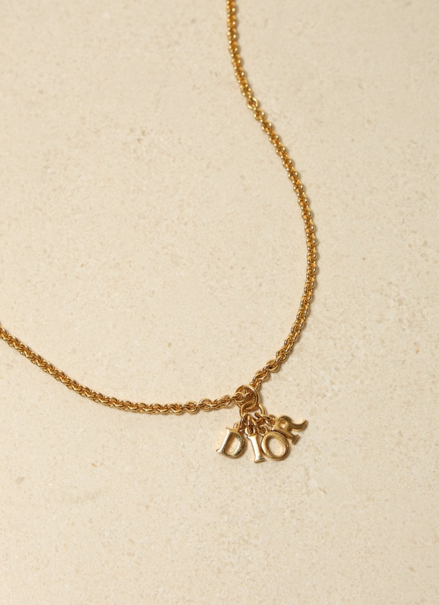 Dior Logo Charms Pendant Necklace - FashioNica