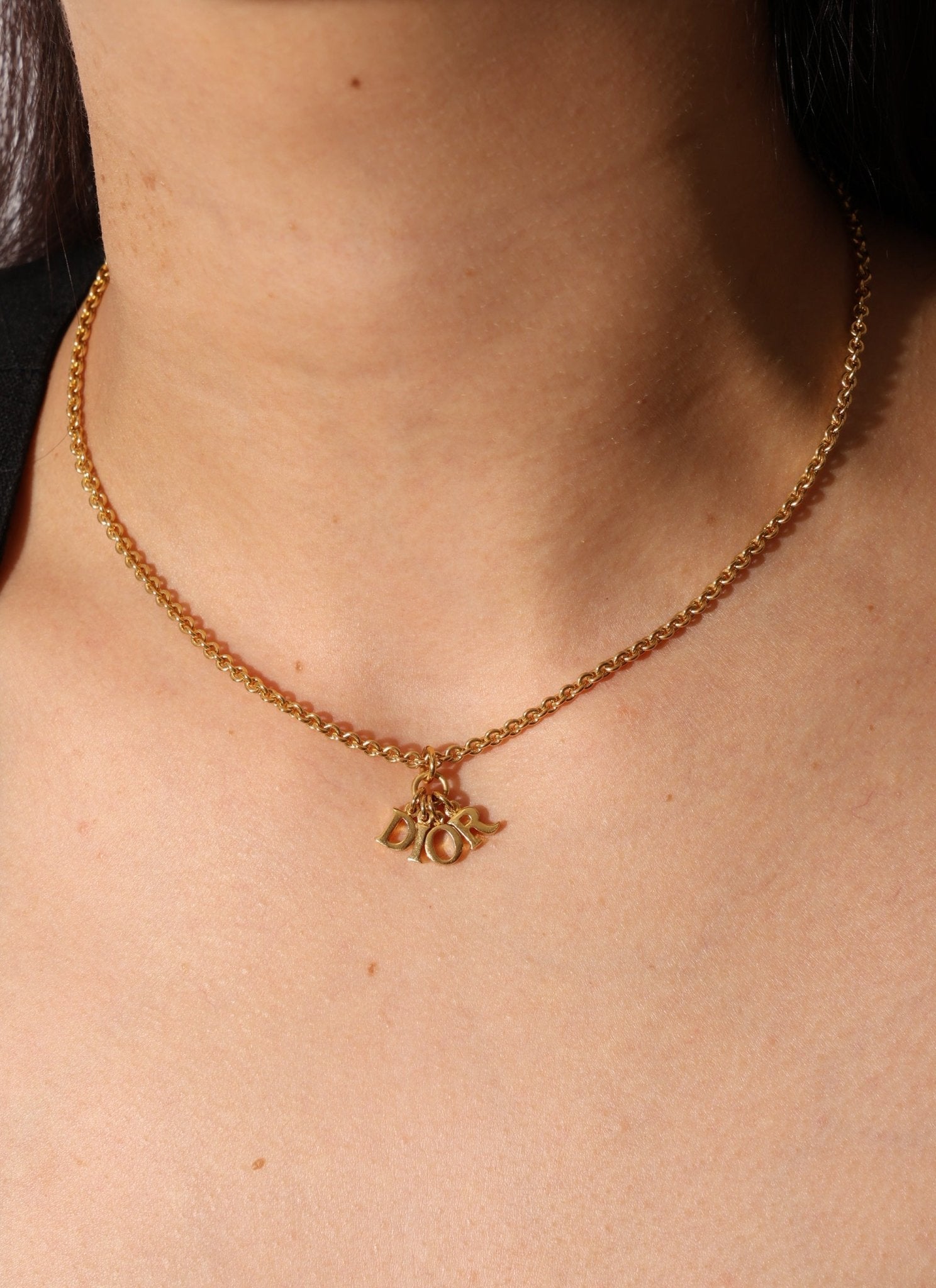 Dior Logo Charms Pendant Necklace - FashioNica