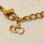 Dior Logo Charms Pendant Necklace - FashioNica