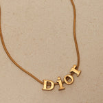 Dior Logo Letters Pendant Necklace - FashioNica