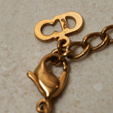Dior Logo Letters Pendant Necklace - FashioNica