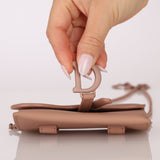 Dior Matte Calfskin Saddle Cardholder Crossbody - FashioNica