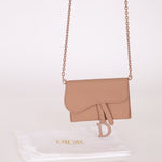 Dior Matte Calfskin Saddle Cardholder Crossbody - FashioNica
