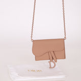 Dior Matte Calfskin Saddle Cardholder Crossbody - FashioNica