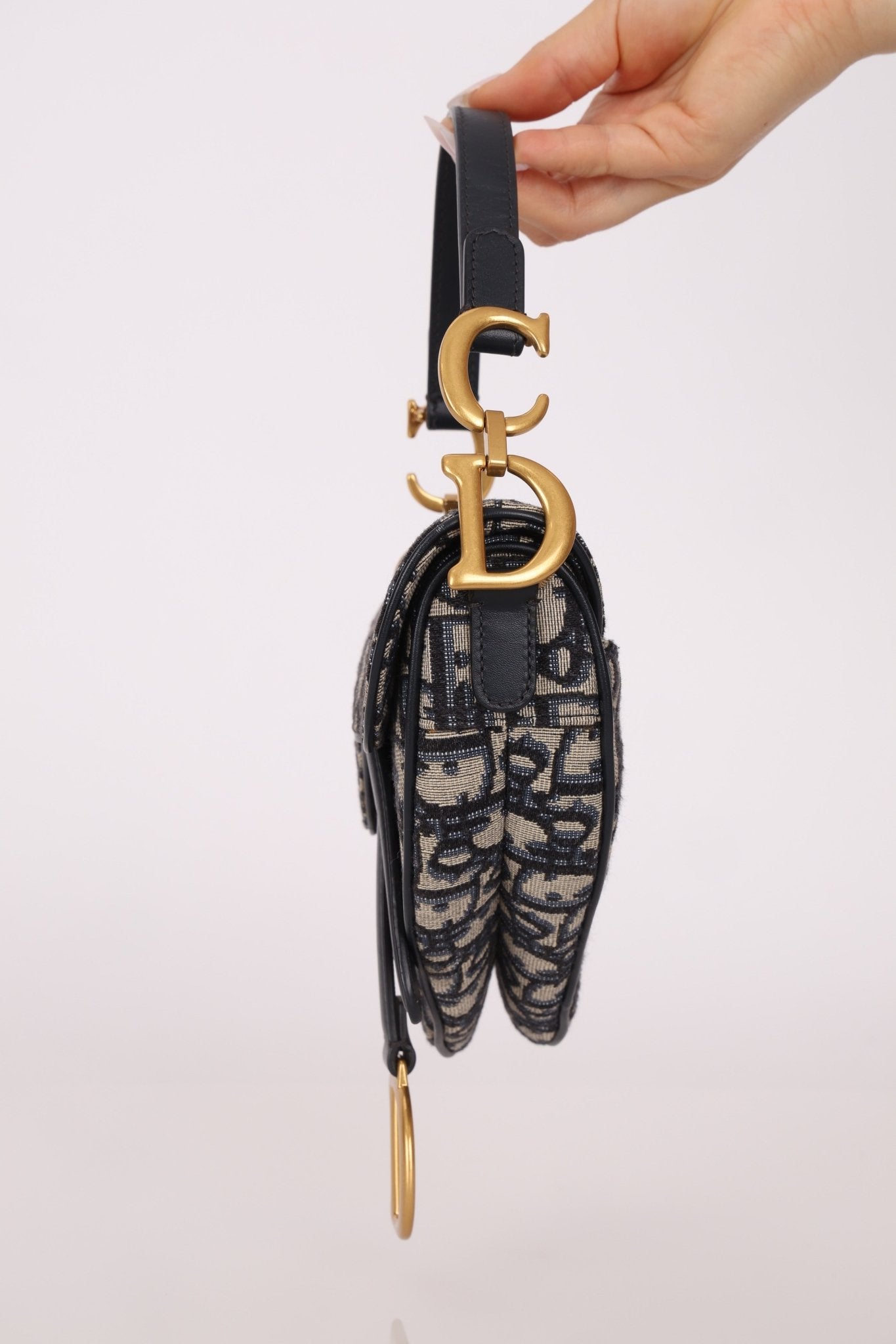 Dior Mini Oblique Saddle with Guitar Strap - FashioNica
