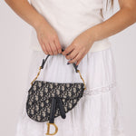 Dior Mini Oblique Saddle with Guitar Strap - FashioNica