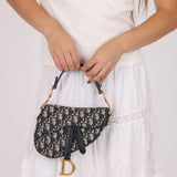 Dior Mini Oblique Saddle with Guitar Strap - FashioNica