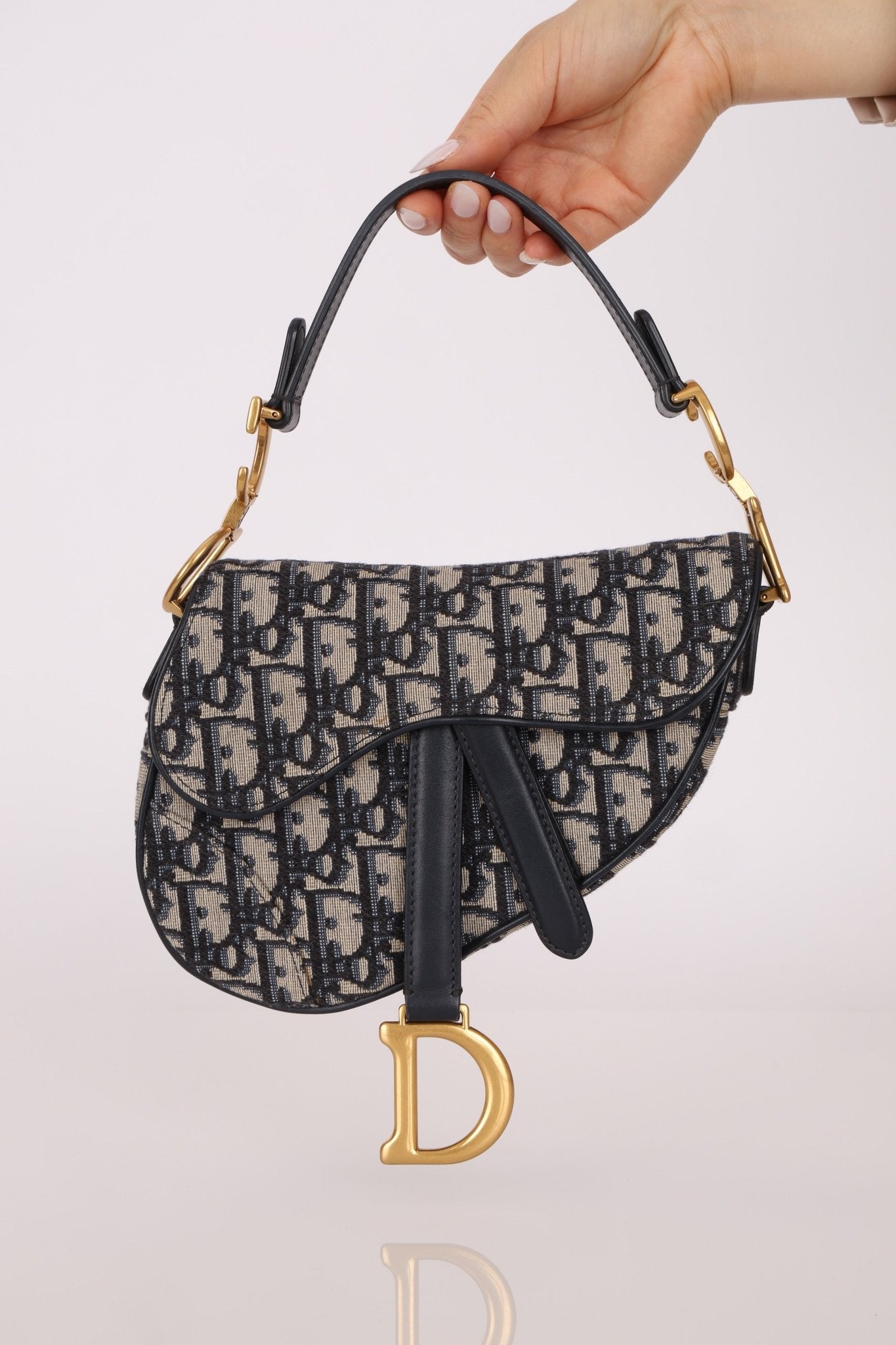 Dior Mini Oblique Saddle with Guitar Strap - FashioNica