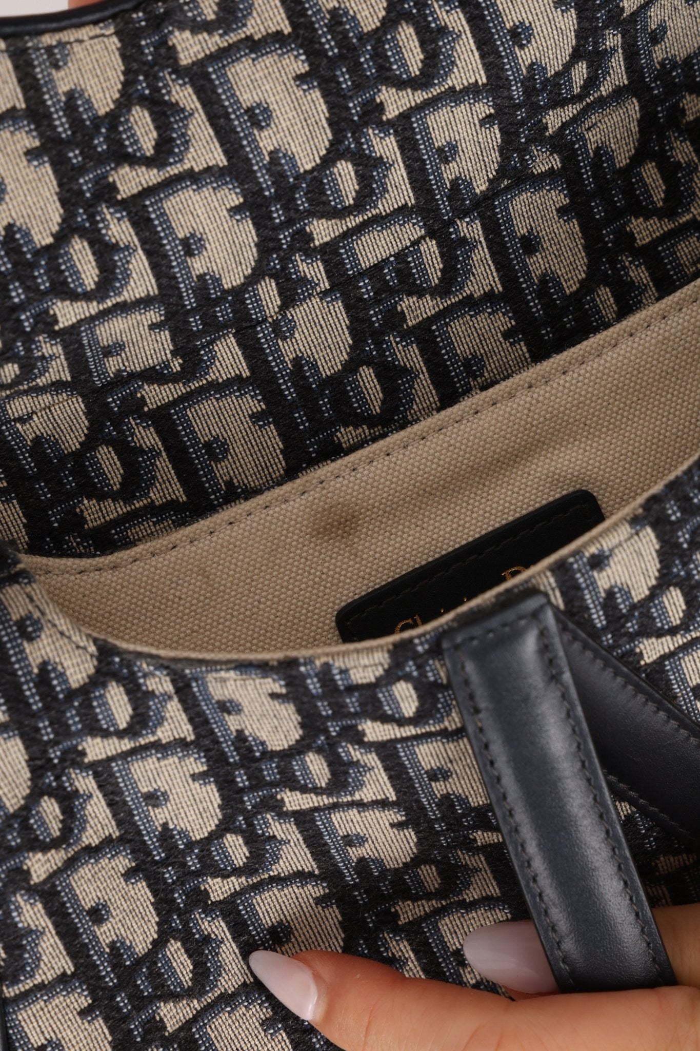 Dior Mini Oblique Saddle with Guitar Strap - FashioNica