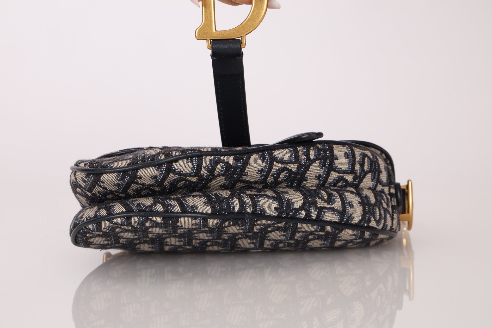Dior Mini Oblique Saddle with Guitar Strap - FashioNica