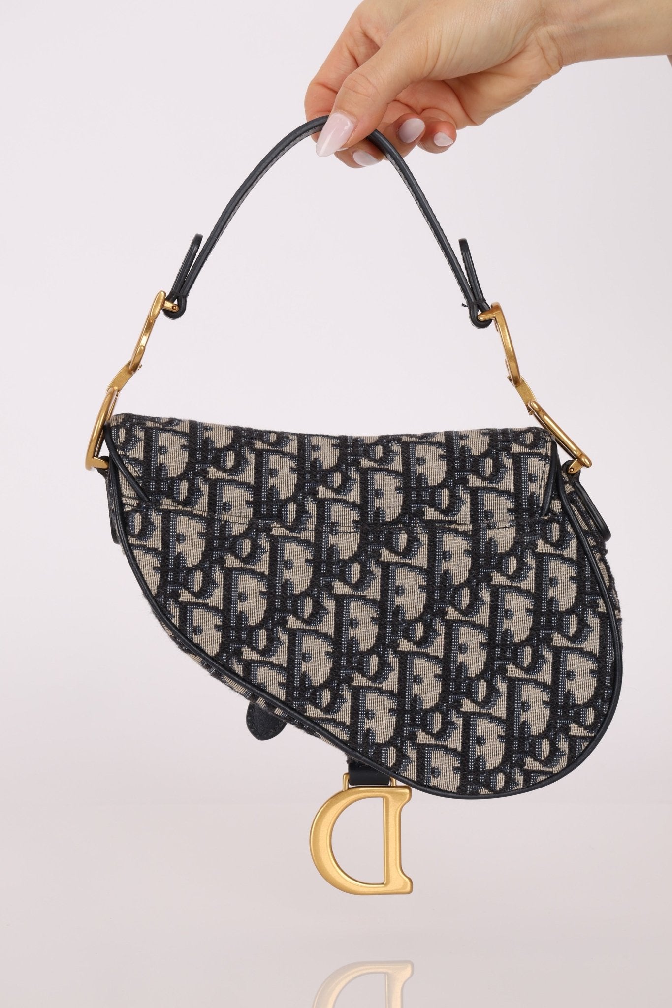 Dior Mini Oblique Saddle with Guitar Strap - FashioNica