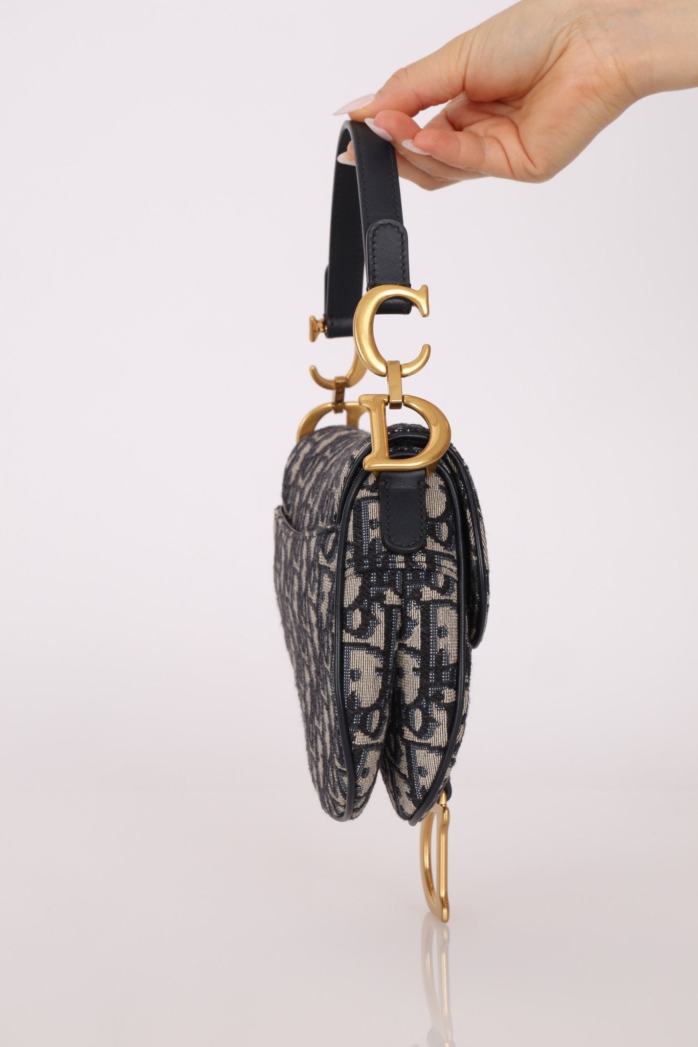 Dior Mini Oblique Saddle with Guitar Strap - FashioNica