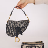 Dior Mini Oblique Saddle with Guitar Strap - FashioNica